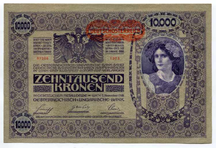 Austria 10000 Kronen 1919 (1918) - ... 