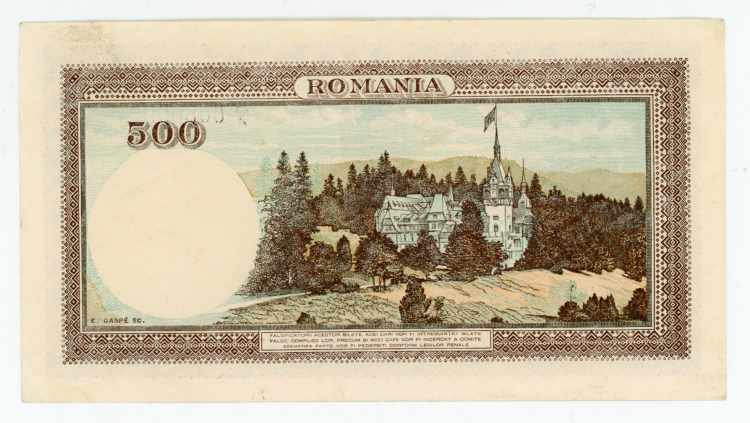Romania 500 Lei 1940 - P# 51a; # ... 
